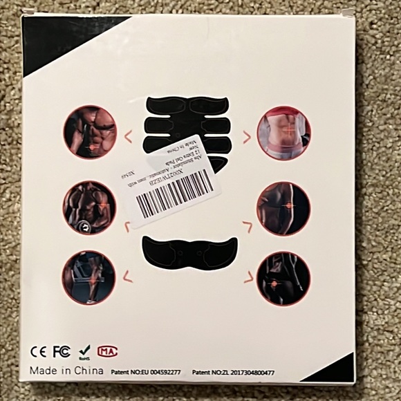 EMS Muscle Toner, Abs Stimulator, With 12 Extra Pads for Men or Women, X0549 NWT - Picture 2 of 4